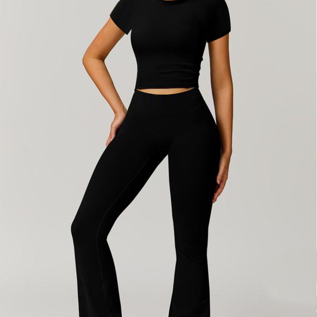 Damen Sportliche Leggings mit modischem Oberteil und innovativem Schnitt Drune