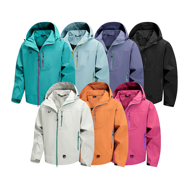 Herren technische Outdoor-Jacke mit wasserdichtem Gewebe und verstellbarem Kapuzensystem Drune
