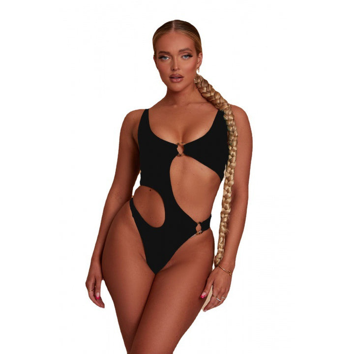 Damen Einteiliger Badeanzug mit aufregendem Cut-Out-Design und sportlichem Schnitt Drune