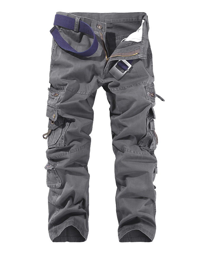 Herren Cargo-Hose mit mehreren praktischen Taschen und verstellbarem Gurt Drune