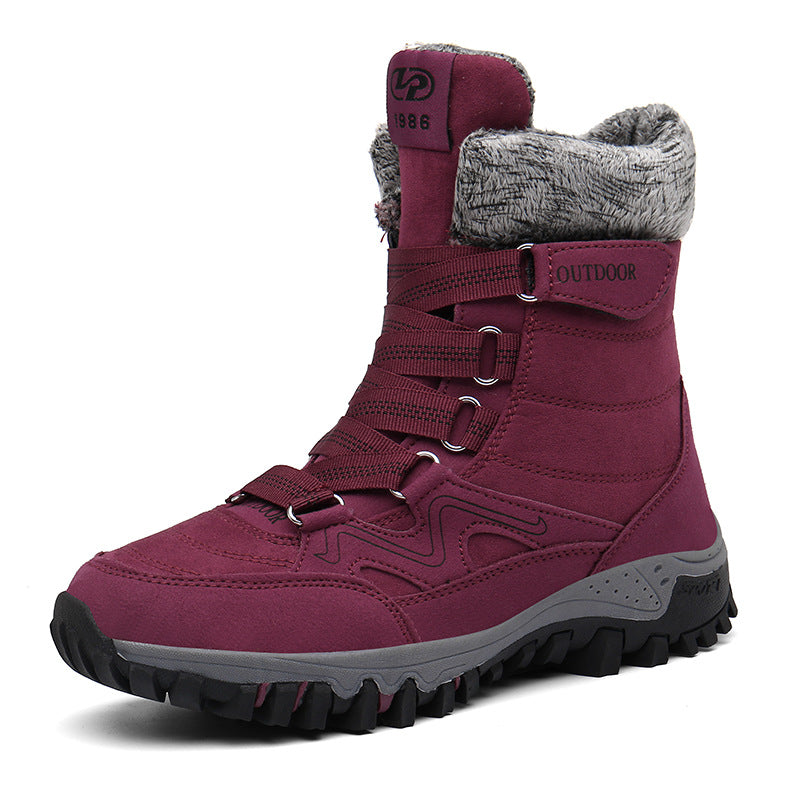 Damen Wasserdichte Winterstiefel mit isolierter Fütterung Drune