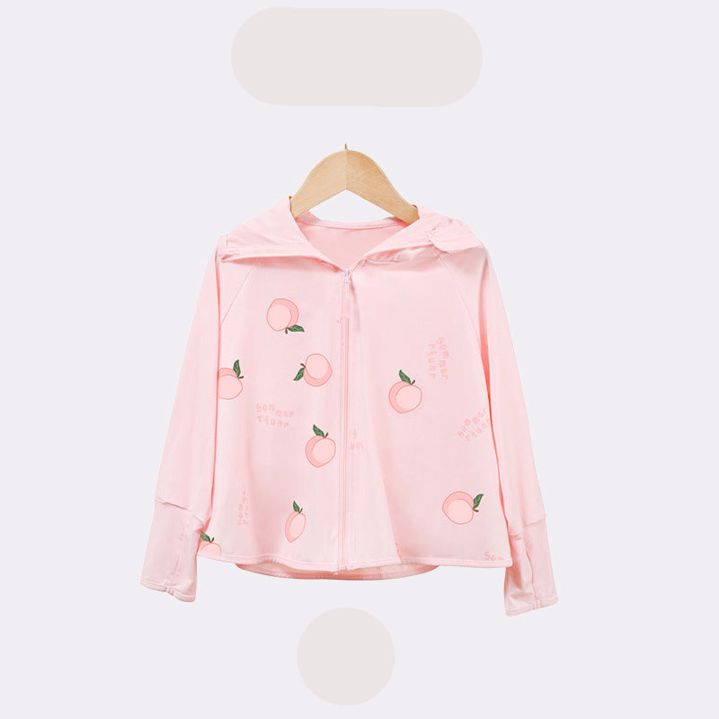 Kinder UV-Schutzjacke mit Kapuze und leichten atmungsaktiven Eigenschaften Drune