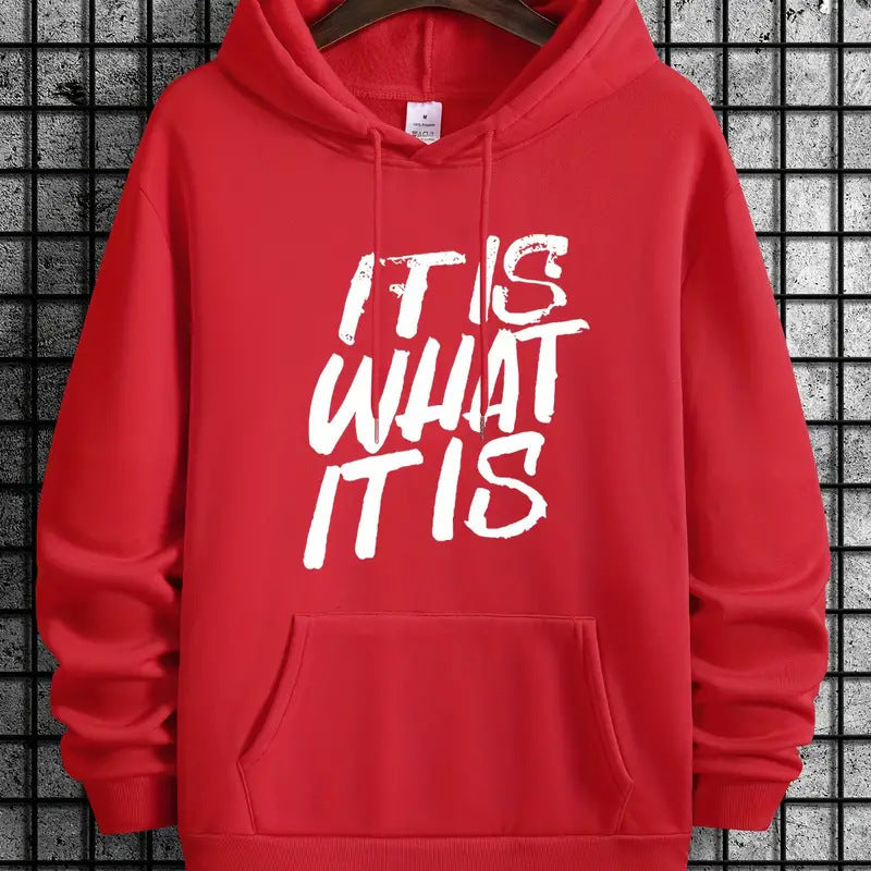 Damen Kapuzenpullover mit modernem Schriftzug und bequemer Passform Drune
