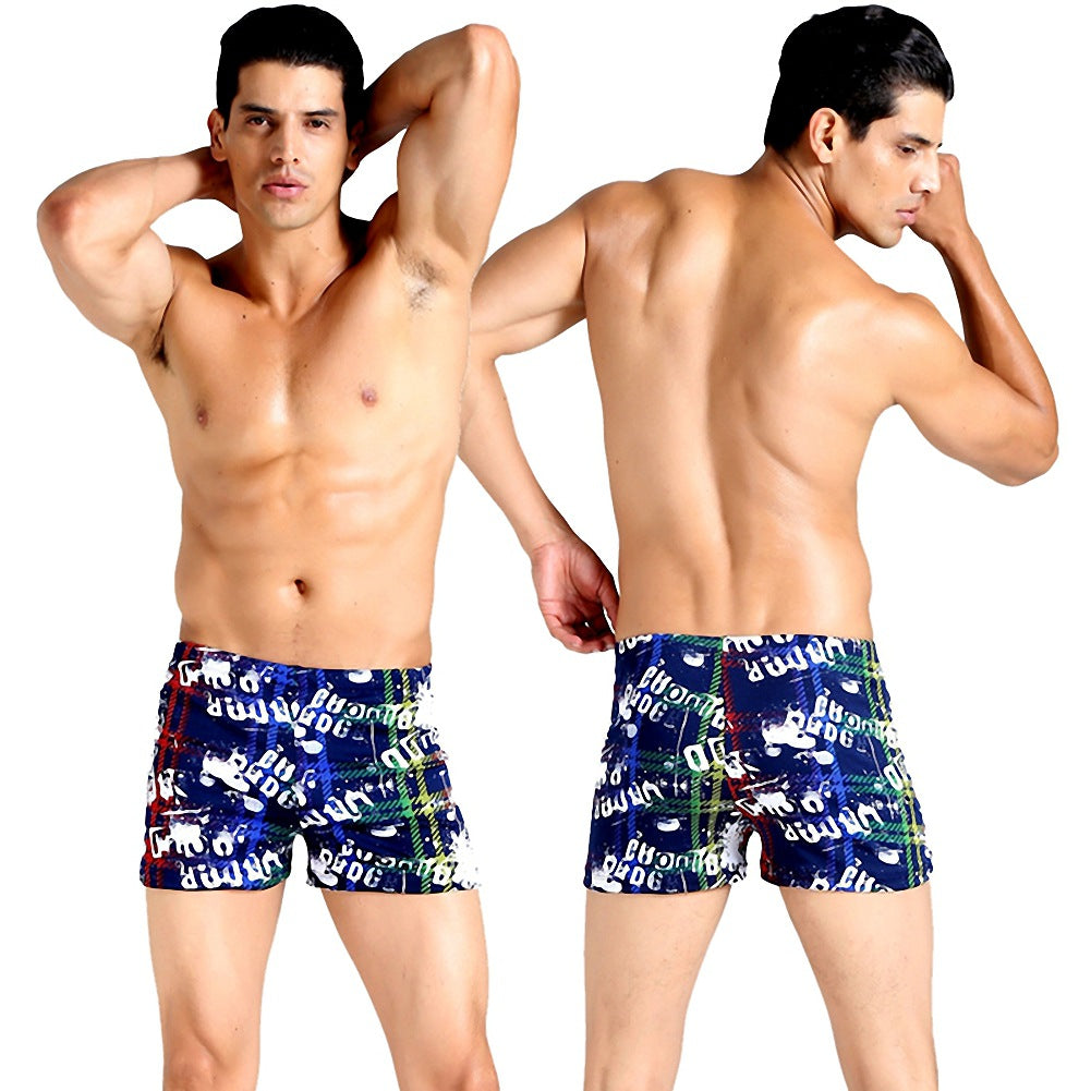 Herren Schwimmshorts mit buntem Mosaikdesign Drune