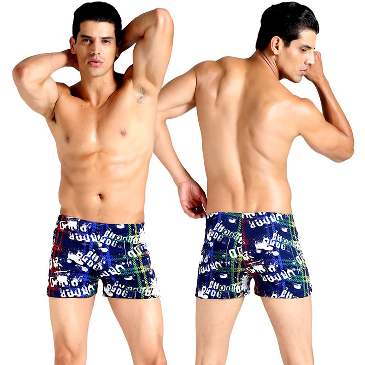 Herren Schwimmshorts mit buntem Mosaikdesign Drune