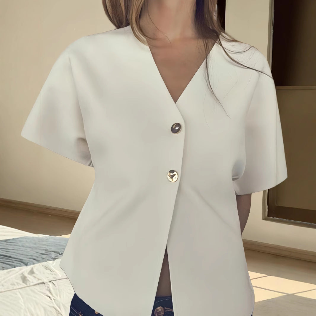 Damen Bluse mit innovativem Schnitt und eleganten Details Drune