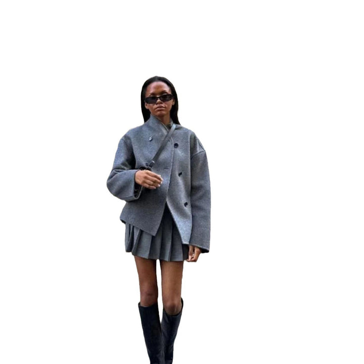 Damen Modische und elegante Kurzjacke mit innovativem Schnitt Drune