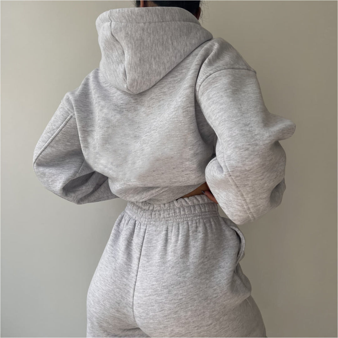Damen modisches und lässiges Hoodie-Set mit weitem Schnitt Drune