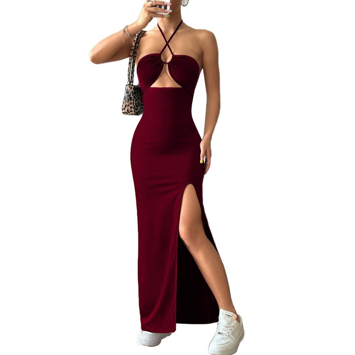 Damen Maxikleid mit schickem Cut-Out und aufregendem Schlitz Drune