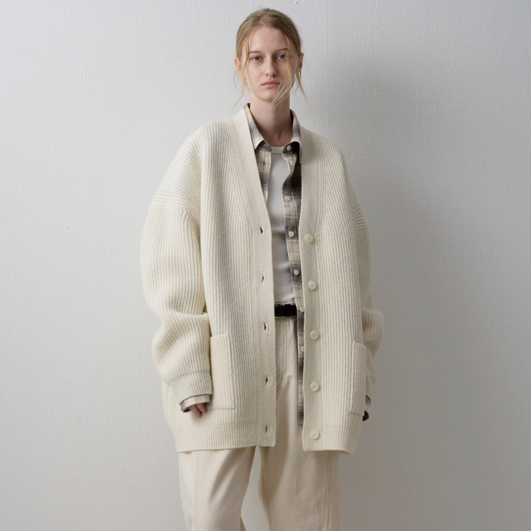 Damen Grobstrickcardigan mit übergroßen Ärmeln Drune