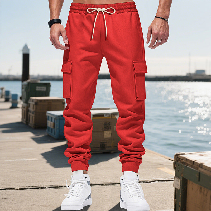 Herren Cargo-Hose mit elastischem Bund und praktischen Seitentaschen Drune
