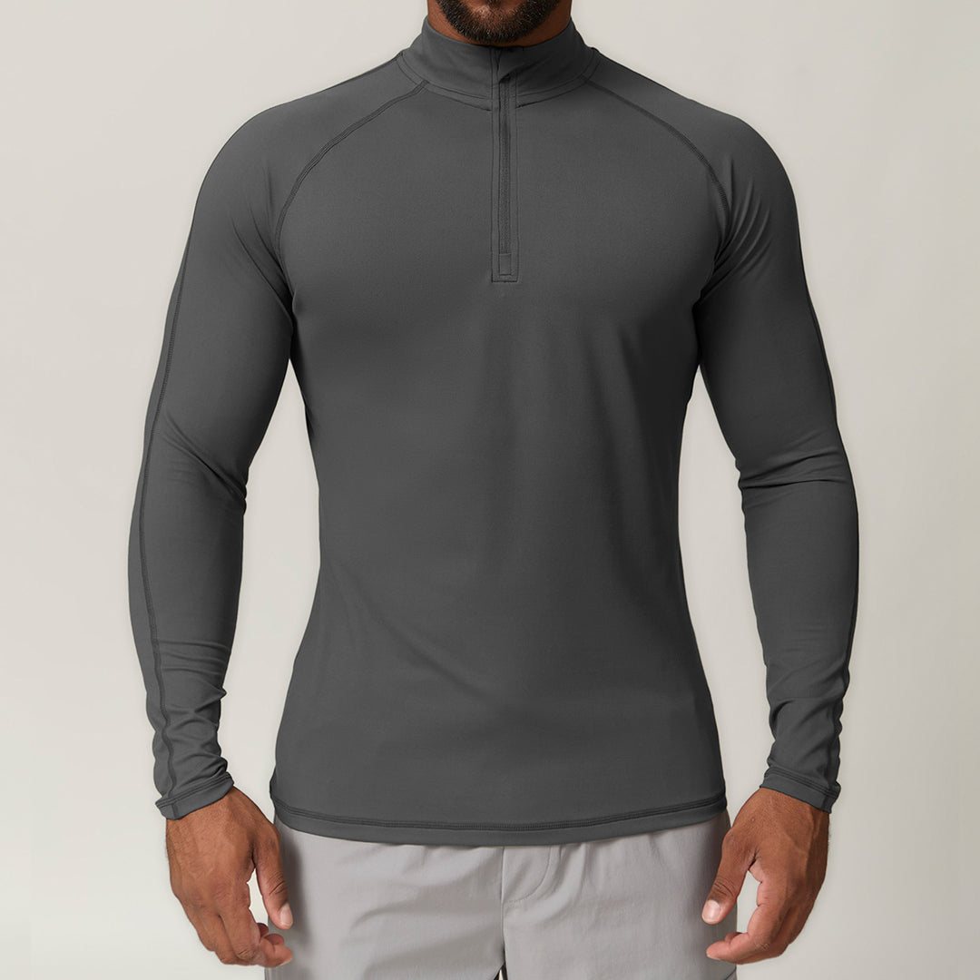 Herren Funktionsshirt mit zippbarem Kragen Drune