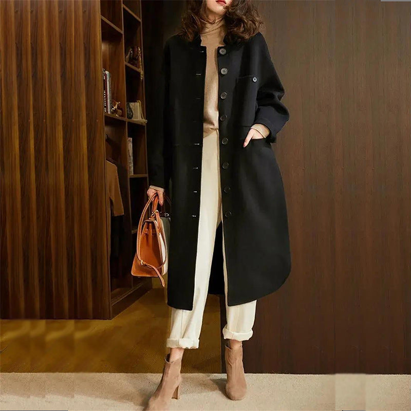 Drune | Stilvoller Langer Trenchcoat für Damen Winter