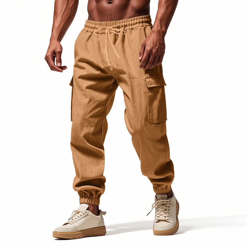 Herren Cargo-Jogginghose mit praktischen Seitentaschen und elastischem Bund Drune