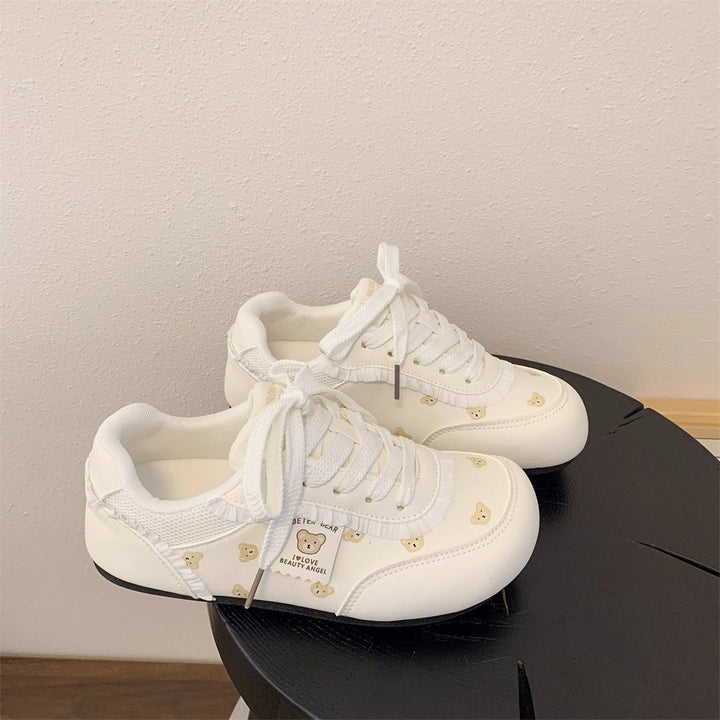 Damen Sneakers mit bezaubernden Bärenmotiven und bequemer Dämpfung Drune