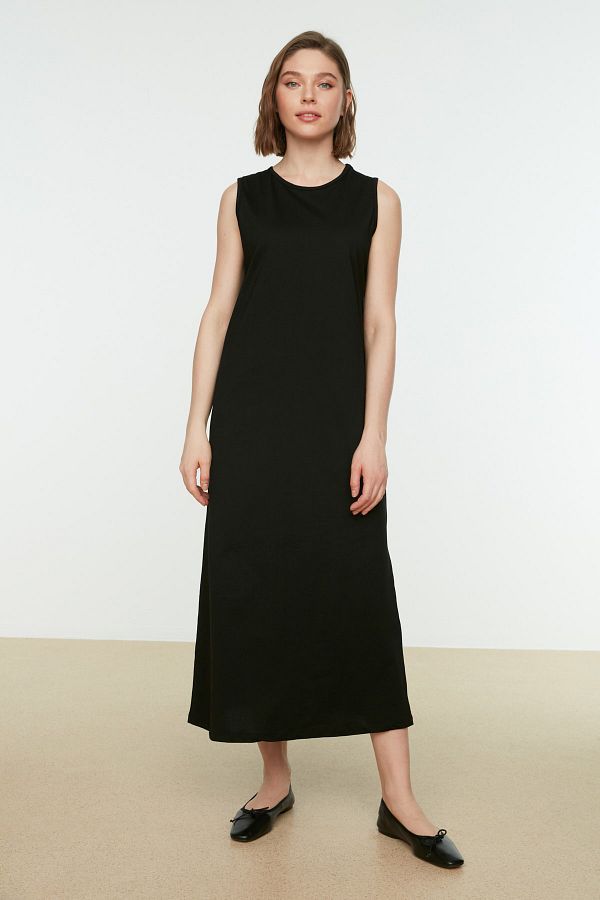 Damen Maxikleid aus weichem und leichtem Jersey Drune