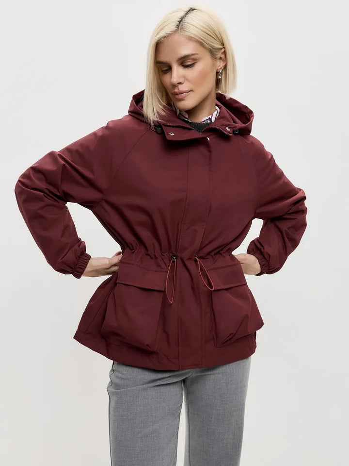 Damen funktionale Windjacke mit Kapuze Drune
