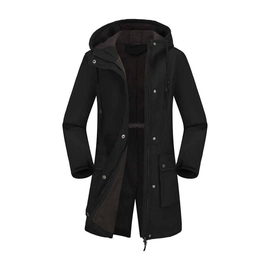 Damen funktionale Outdoor-Jacke mit verstellbarem Taillenzug und Innenfutter Drune