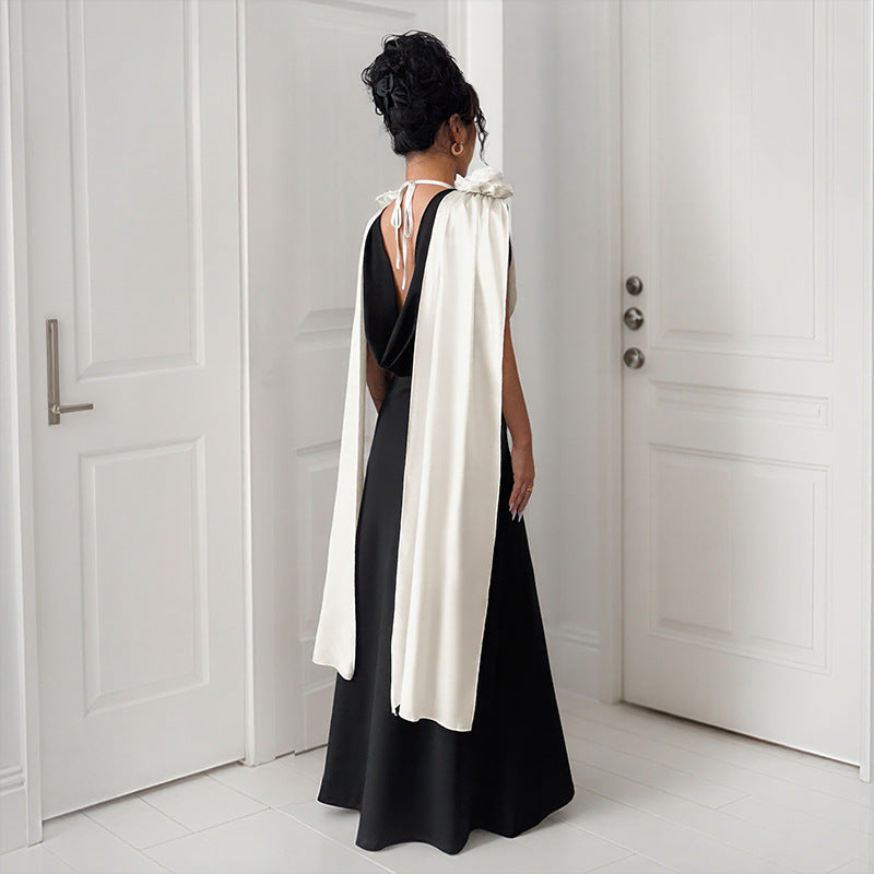 Damen Elegantes Wickelkleid mit floralem Akzent Drune