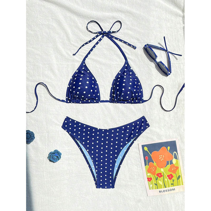 Damen Triangel-Bikini mit schickem Leo-Muster Drune