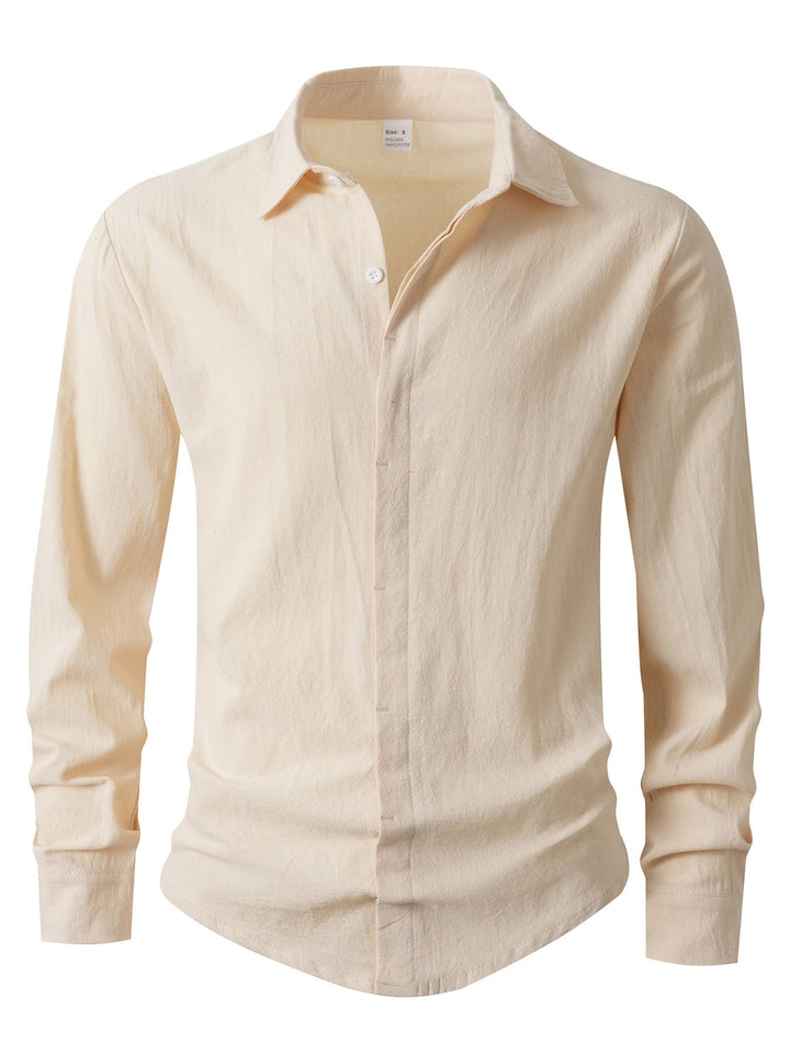 Herren Elegantes Casual-Hemd mit Slim-Fit Schnitt Drune