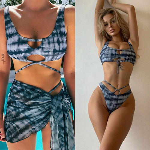 Damen Bikini mit raffiniertem Cut-Out und geschmackvollem Bindesystem Drune