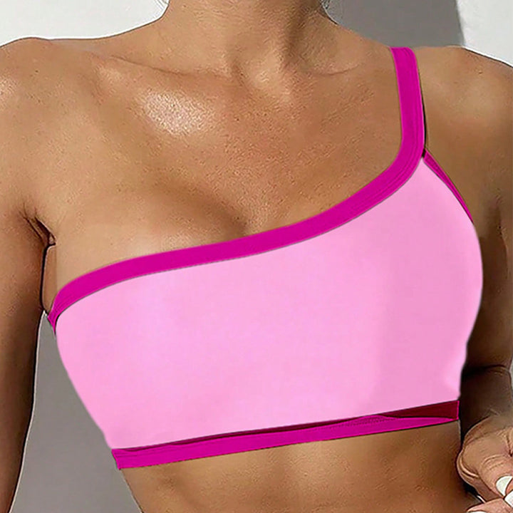Damen Eleganter Einteiliger Badeanzug mit asymmetrischem Schnitt Drune