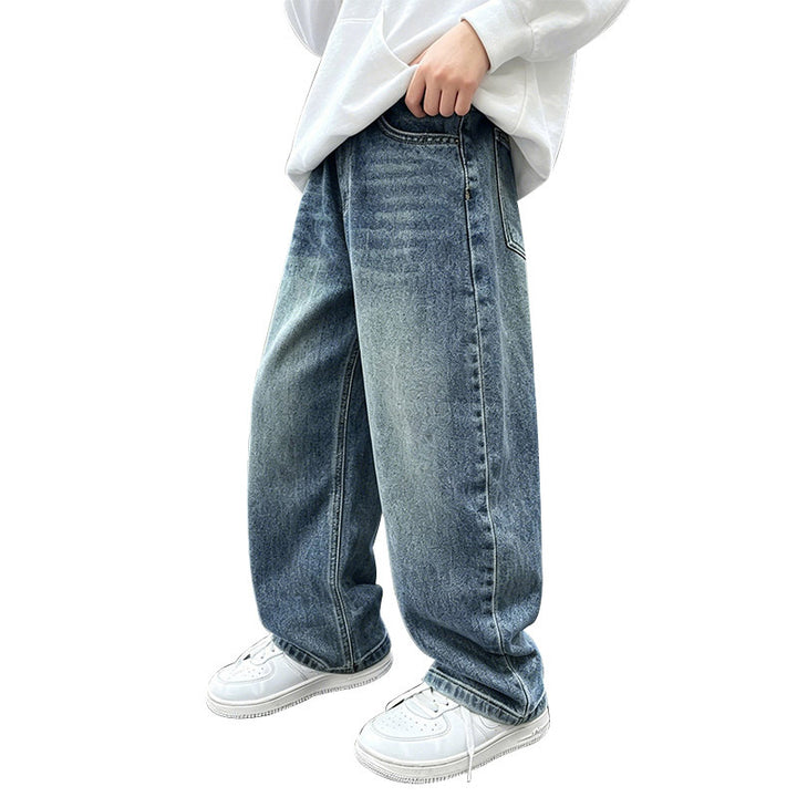 Damen weite Baggy-Jeans aus hochwertigem Denim Drune