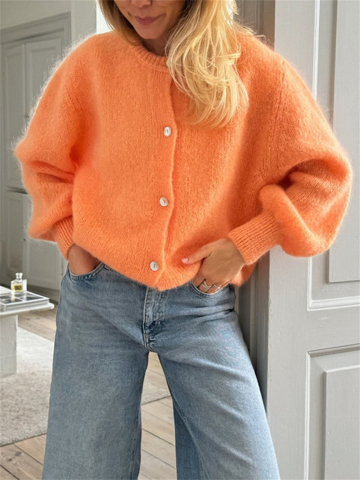 Drune | Strick Frauen Strickjacke Mit Knöpfen