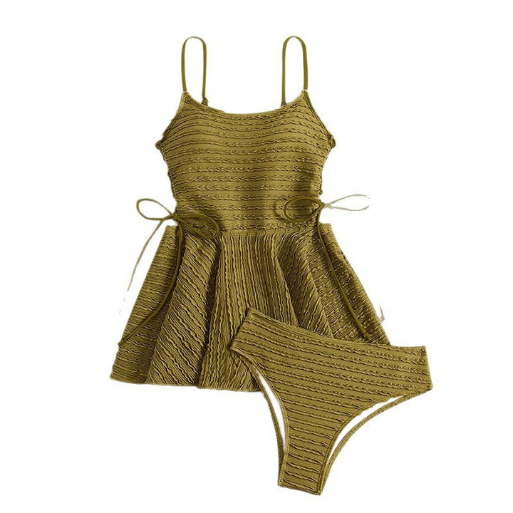 Damen Tankini-Set mit verstellbaren Trägern und elegantem Wickeldetail Drune