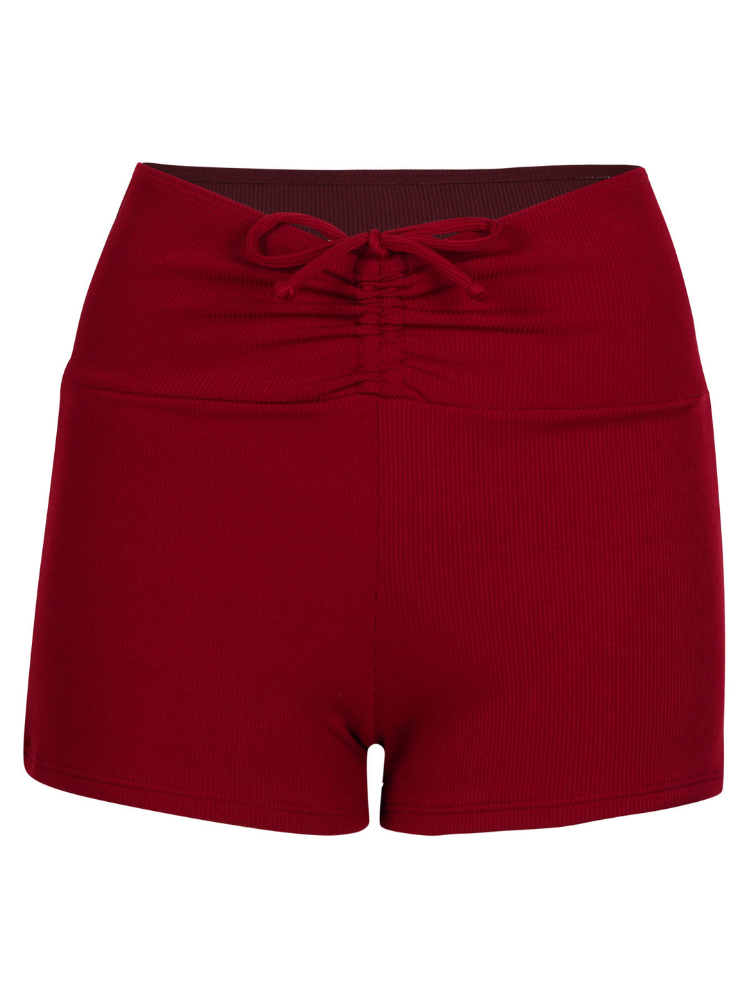 Damen Bikini-Höschen mit hohem Bund und raffinierten Rüschendetails Drune