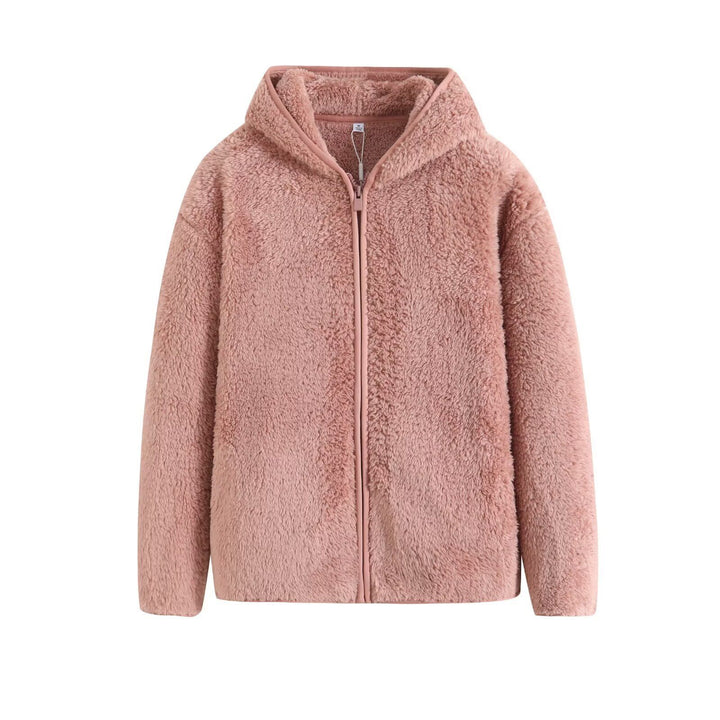 Damen kuschelige und atmungsaktive Fleecejacke mit durchgehendem Reißverschluss Drune