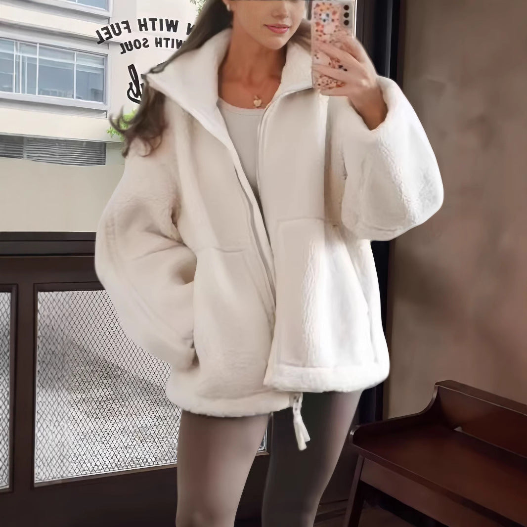 Damen gemütliche Fleecejacke Drune