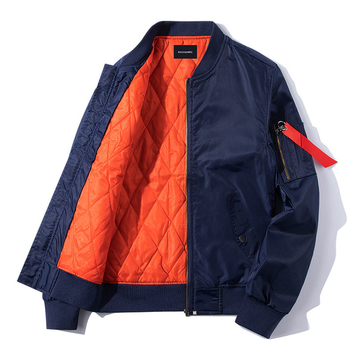 Herren  Heritage gesteppte Utility Bomberjacke mit Reißverschluss am Ärmel Drune