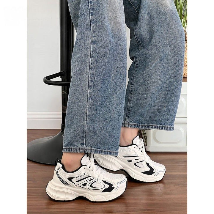 Damen Sportliche Sneakers mit atmungsaktivem Obermaterial und dämpfender Sohle Drune