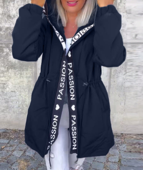 Damen Utility-Jacke mit Bindegurt Drune