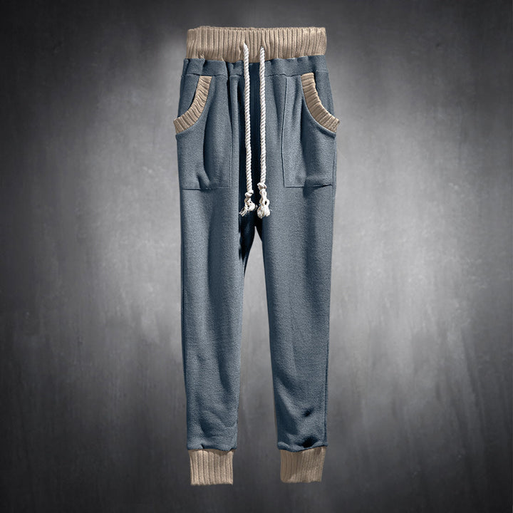 Herren Sportliche Jogginghose mit bequemen seitlichen Eingrifftaschen und elastischem Bund Drune