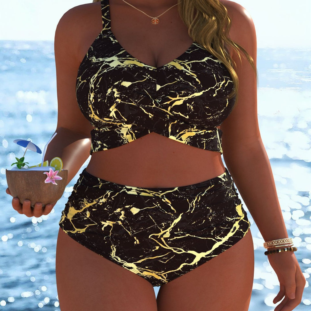 Damen Bikinis mit festem Halt und modischen Mustern Drune