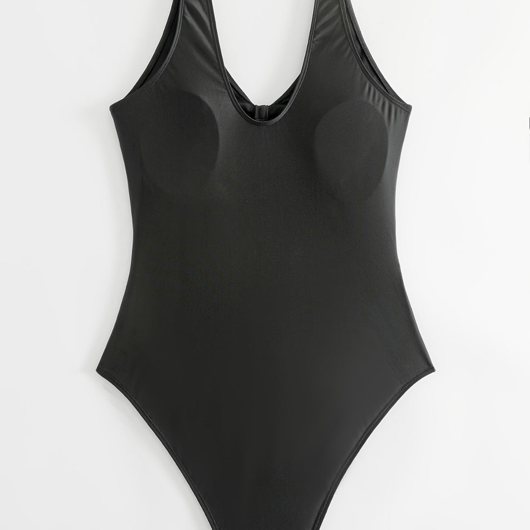 Damen Einteiliger Badeanzug mit modischem Cut-Out-Design Drune