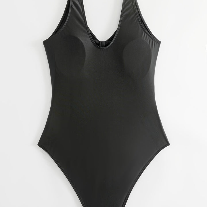 Damen Einteiliger Badeanzug mit modischem Cut-Out-Design Drune