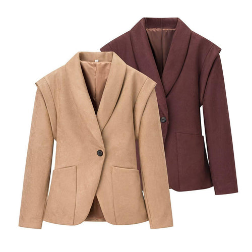 Damen Elegante Blazerjacke mit strukturiertem Design und modischen Details Drune