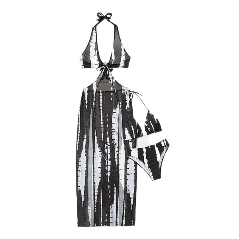 Damen Set mit Maxikleid und Bikini Drune