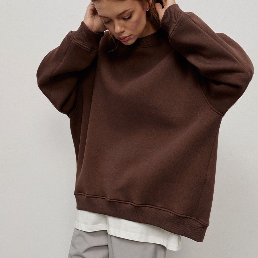 Damen Oversized Sweatshirt mit bequemen Raglanärmeln Drune
