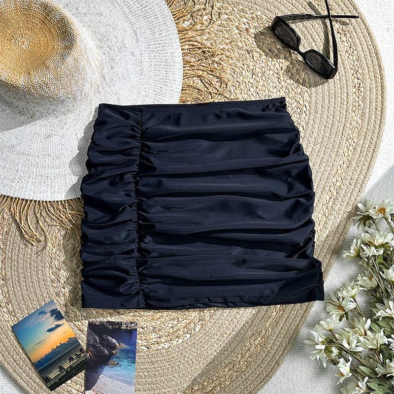 Damen Hochwertiger Rüschenshorts mit elastischem Bund Drune