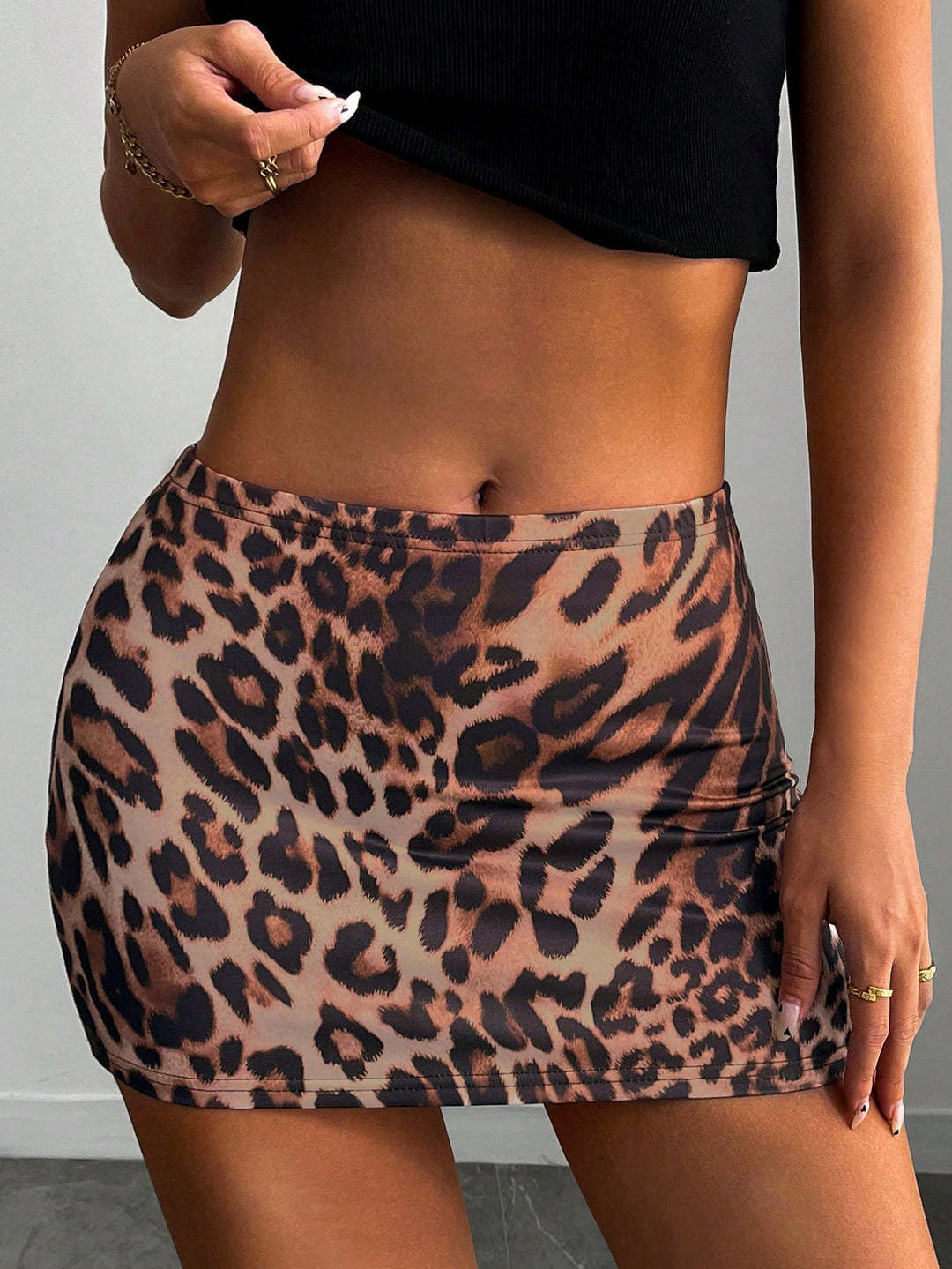 Damen Bikiniröckchen mit eleganter Drapierung Drune
