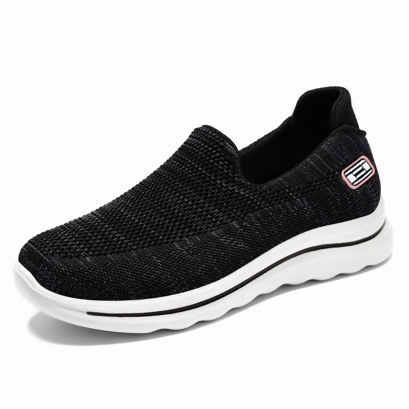 Damen nan Strick-Slip-On Komfortsneaker mit herausnehmbarem Memory-Fußbett und stoßdämpfender EVA-Zwischensohle Drune