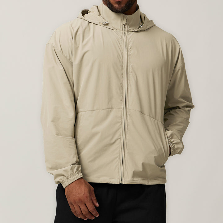 Herren Windbreaker mit verstellbarem Kapuze Drune