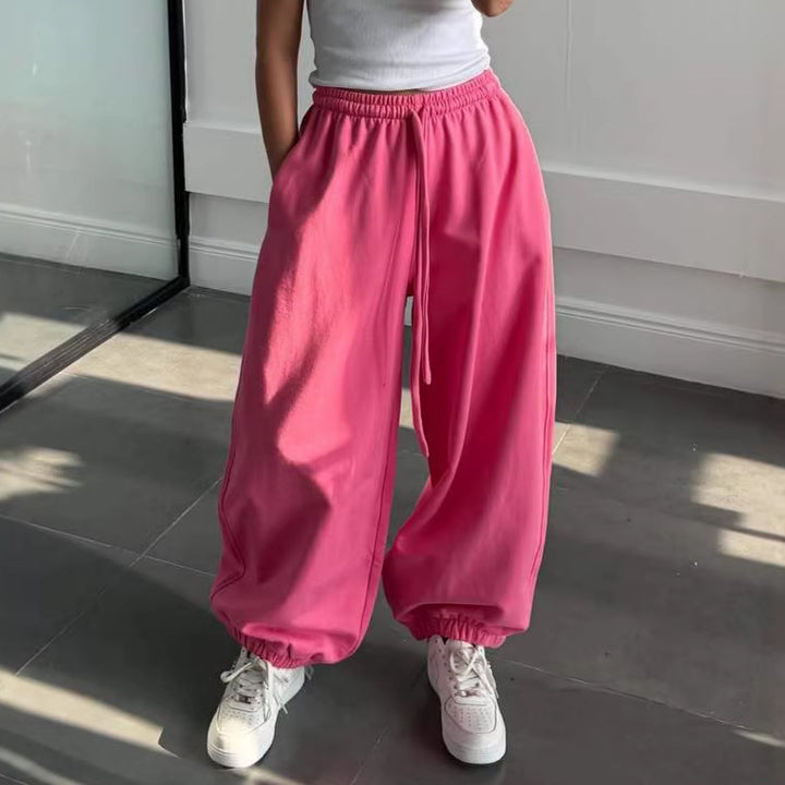 Damen Wohlfühlhose mit weitem Schnitt und elastischem Bund Drune