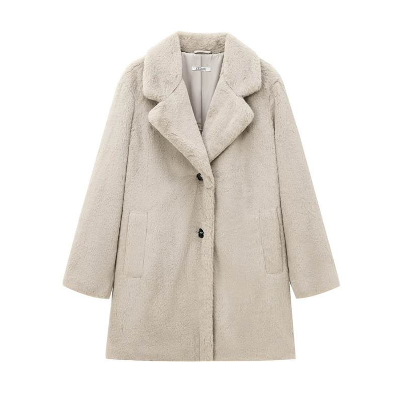 Drune | Damen Winter Teddy Mantel Warme