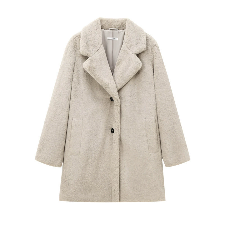 Drune | Damen Winter Teddy Mantel Warme